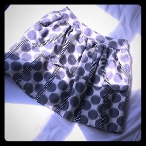 Anthropologie Leifsdottir tiered silk skirt